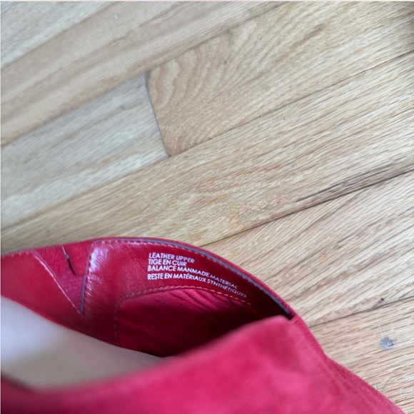 Leith Scarlet Red Suede Mules - Picture 2 of 3